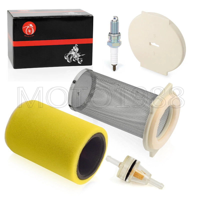 Yamaha Moto 4 Air Filter Guide End Cap Spark Plug Kit (1987–1995)