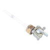 JH70 2 x Silver Tone Metal Motorcycle Oil Fuel Gas Tank Petcock Switch