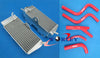Honda CR250R CR250 Aluminum Radiator + Blue Hose (1985-1987)
