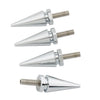 Harley Touring Road Glide 4 x Chrome Spike Windscreen Screw Bolts (1998-2025)