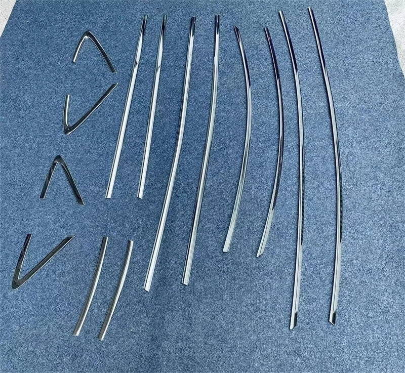 Toyota Prius 14 x Pieces Steel Window Side Molding Trim Covers (2023-2024)