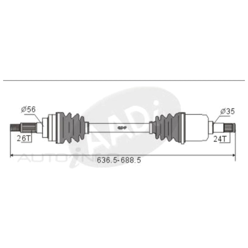 Mazda 323 BA LH CV Shaft (1994-1998)