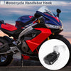 Motorcycle Rectangle Aluminum Hanging Hook Hexagon Wrench 1Set Silver Tone