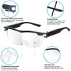 Unisex 180% Magnifying Eyewear HD Glasses with LED Lights