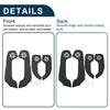 Kia Forte Door Anti Kick Pad Sticker Protector Black 2009-2016 1 Set