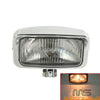 Harley Chopper Cafe Racer Custom Chrome Square Headlight Assembly