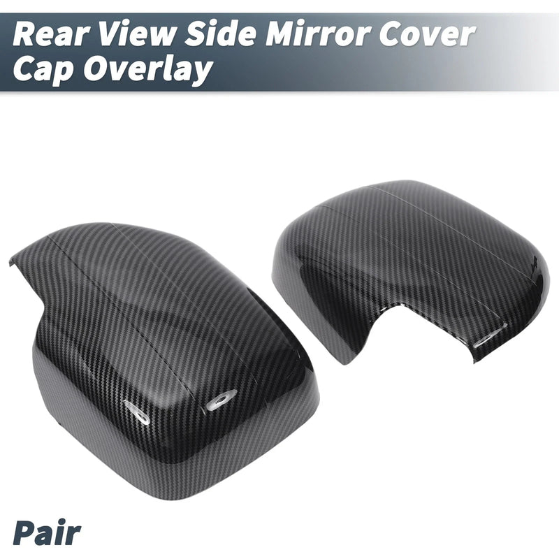 Lexus LX470 Pair Rearview Mirror Cap Overlay Black Carbon Fiber (1998–2007)