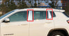 JEEP Compass 2017-2021 8 x Pieces Steel Window Pillar Post Cover Trim
