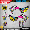 Honda CRF 110 RUSH STYLE Stickers Full Kit (2019-2025)