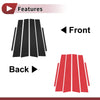 Toyota Corolla 6 Pcs Car Door Pillar Window Trim (2007–2013)