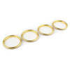 Audi A3 8V Stainless Steel Yellow Air Vent Outlet Ring Covers 4 x (2012-2019)