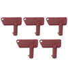 Terex Battery Disconnect Isolator 5 x Ignition Keys w/Ring