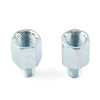 10mm to 8mm 2 x Motorcycle Rear View Mirror Adapter Bolts (Fits Most Models)
