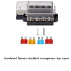 Car Truck SUV 4-Way Circuit Fuse Box 100A 32V Blade Fuse Kit