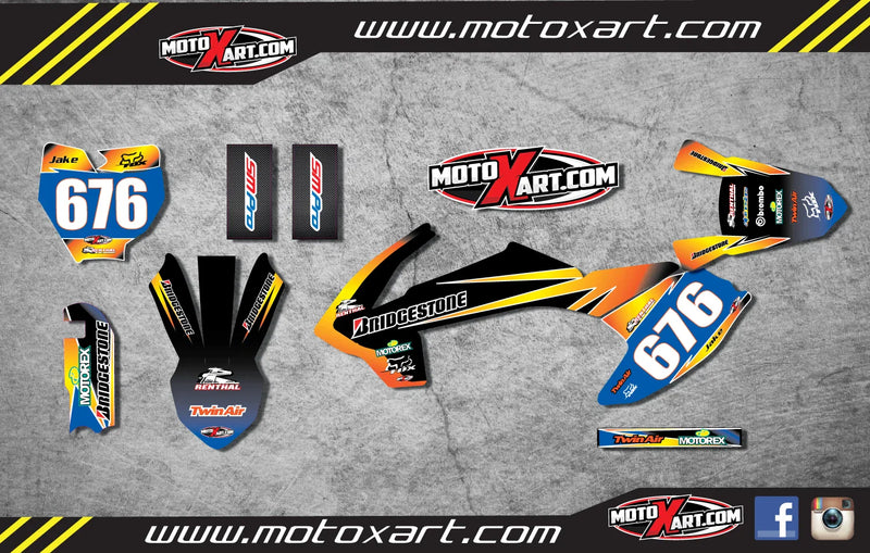 KTM 65 2016 (2016) - Sunrise Style Stickers Decals Full Graphics Custom Kit