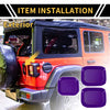 Jeep Gladiator Purple Exterior Door Handle Bowl Cover Trims (2020-2024)