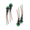 Car Motorcycle 2 x Round Wired Momentary Push Button Switch DC12V-24V