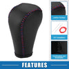 BMW 328i Faux Leather Black Red Blue Gear Shifting Knob Cover Lever Trim