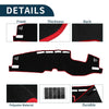 TOYOTA Harrier (2020-2024) Black Red 1 Set Dashboard Cover Mat