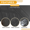 Toyota Camry 2018-2025 Diamond Pattern Cargo Liner Rear Trunk Mat