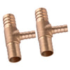 Fuel Tube Connector 16mm Tee 3-Way Hose Barb Brass Fitting