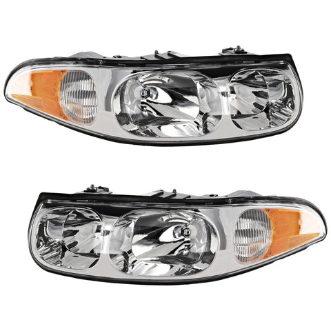 Halogen Headlight For 2000 and 2005 Buick LeSabre LH RH