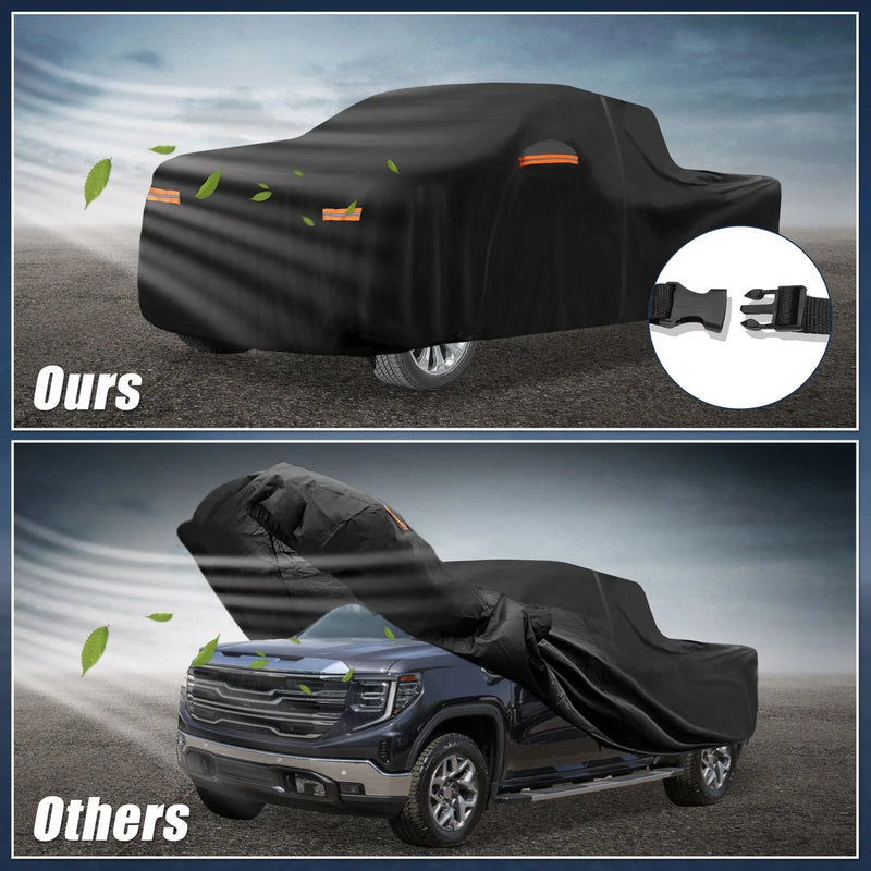 GMC Sierra 6.6ft Bed with Zipper Waterproof Car Cover 210D-PU Oxford