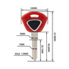 Tiger 1050, Speed Triple 1050 Uncut Blade Blank Key Replacement Red