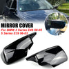 BMW E46 E39 3 Series Glossy Black M4 Style Rearview Mirror Covers (1998-2005)
