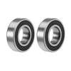 Deep Groove Ball Bearing Z2 17x35x10mm Double Sealed Chrome Steel 2 x