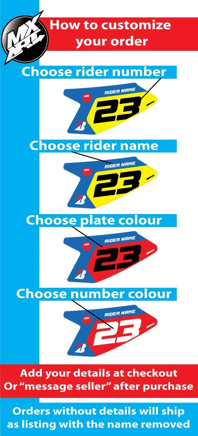 Yamaha YZ 65 Aussie Pride Full Sticker Kit Decals (2015-2023)