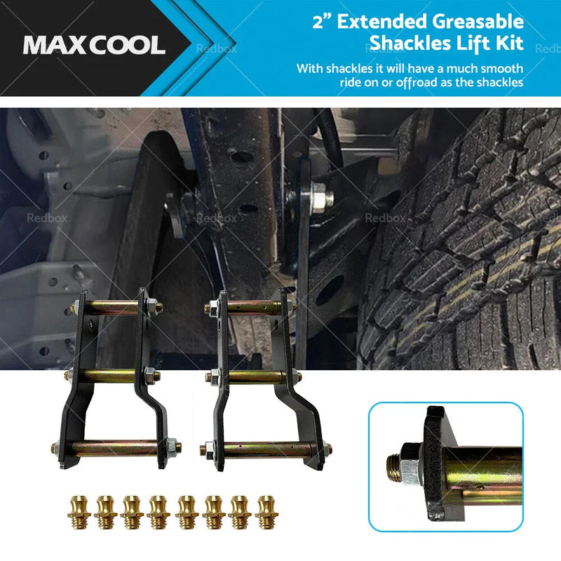 Mazda BT50 2" Rear Extended Lift Greasable Shackle (2011-2023)