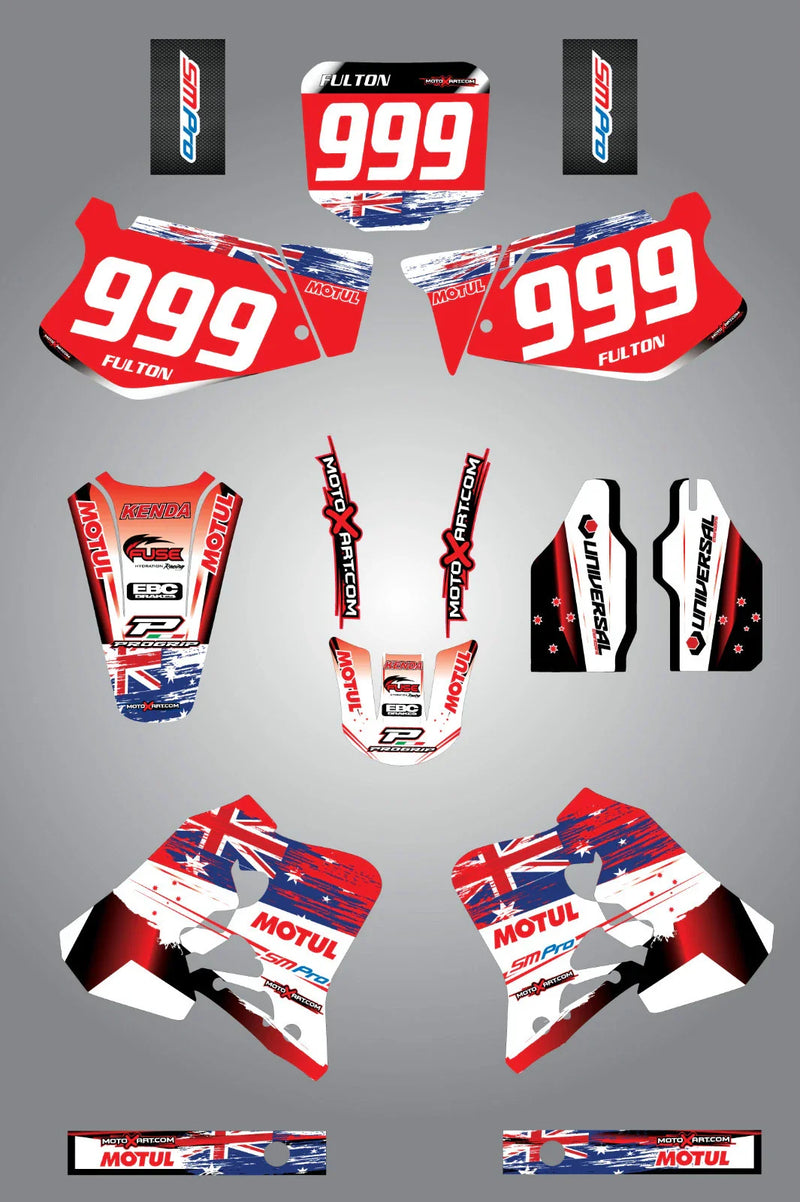 Honda CR 125 AUSSIE PRIDE Custom Graphic Kit (1995-1997)