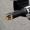 Motorcycle 2 x / 18mm / Hand Grips Handlebar End Caps Plug Gold Tone