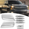 Chevy Silverado Chrome Top Mirror Handle Tailgate Cam Cover (2014-2018)