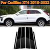 Cadillac XT4 6x Glossy Black Door Trim B Pillar Posts Gloss Cover (2018–2022)