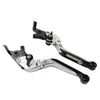 BMW S1000RR S1000R CNC Silver Extendable Brake Clutch Levers (2015-2019)