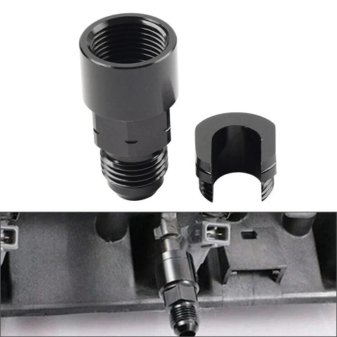 GM LS 6AN Male to 5/16" Quick Disconnect EFI Fuel Rail Adapter (2001-2023)