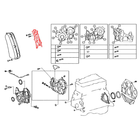 Toyota Hilux KDN145 / KDN150 / KDN190 1997-2005 Timing Belt Cover