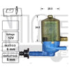 Datsun 120Y B210 Front Windscreen Washer Pump (1974 - 1979)