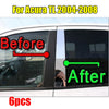 Acura TL Chrome Pillar Trim Door Cover Mirrored Post 6PCS/Set (2004–2008)