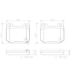 Mitsubishi Lancer Evolution VIII–IX Rear Brembo Brake Pad (2003–2007)