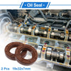 Oil Seal 19x32x7mm Rotary Shaft Seal FKM Brown 2 x