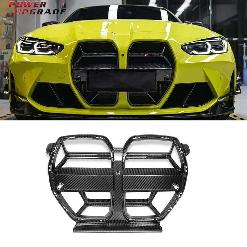 BMW G80 M3 M4 G82 G83  2021-2024 Real Carbon Fiber Front Bumper Grille Cover