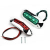 2 x Red/Green LED Boat Navigation Light Deck Waterproof Bow Pontoon Lights 12-24V