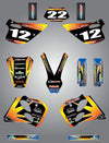 KTM SX Custom Graphics Full Kit SUNRISE STYLE Stickers (1993-1997)