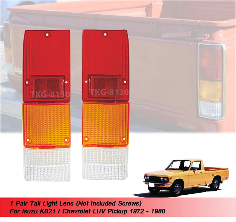 Isuzu KB21 / Chevrolet LUV Tail Light Lens 2 x (1972-1980)