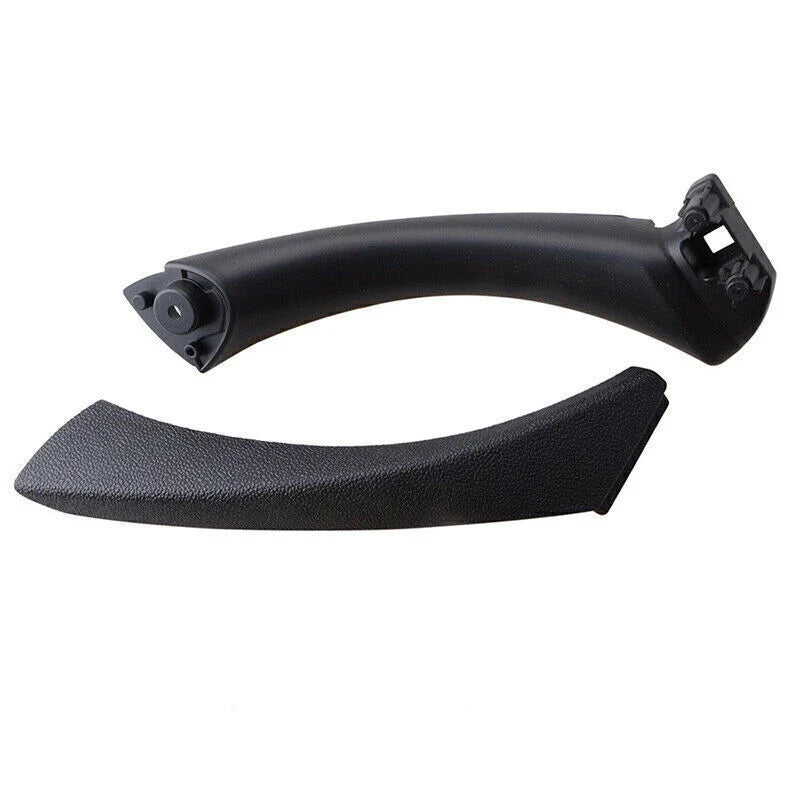BMW E90 Right Side Black Inner & Outer Door Panel Handle Pull Trim Covers (2007-2013)