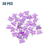 Automotive 30 Pcs Mini Blade Style Fuses 3A