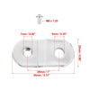 Harley-Davidson 1 Inch Gas Tank Rising Lift Kit Silver Tone